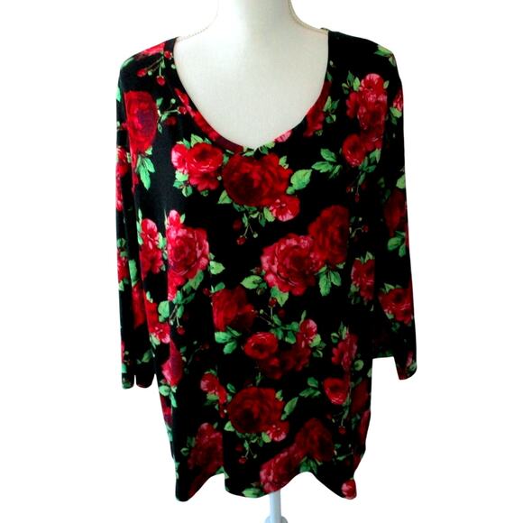 The Pioneer Woman Multi Color Long Sleeve Floral Print Stretch Shirt Size XL - Picture 1 of 10